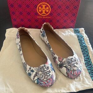 🌸 NEW 🌸 Tory Burch Minnie Ballet Floral Flats 8.5